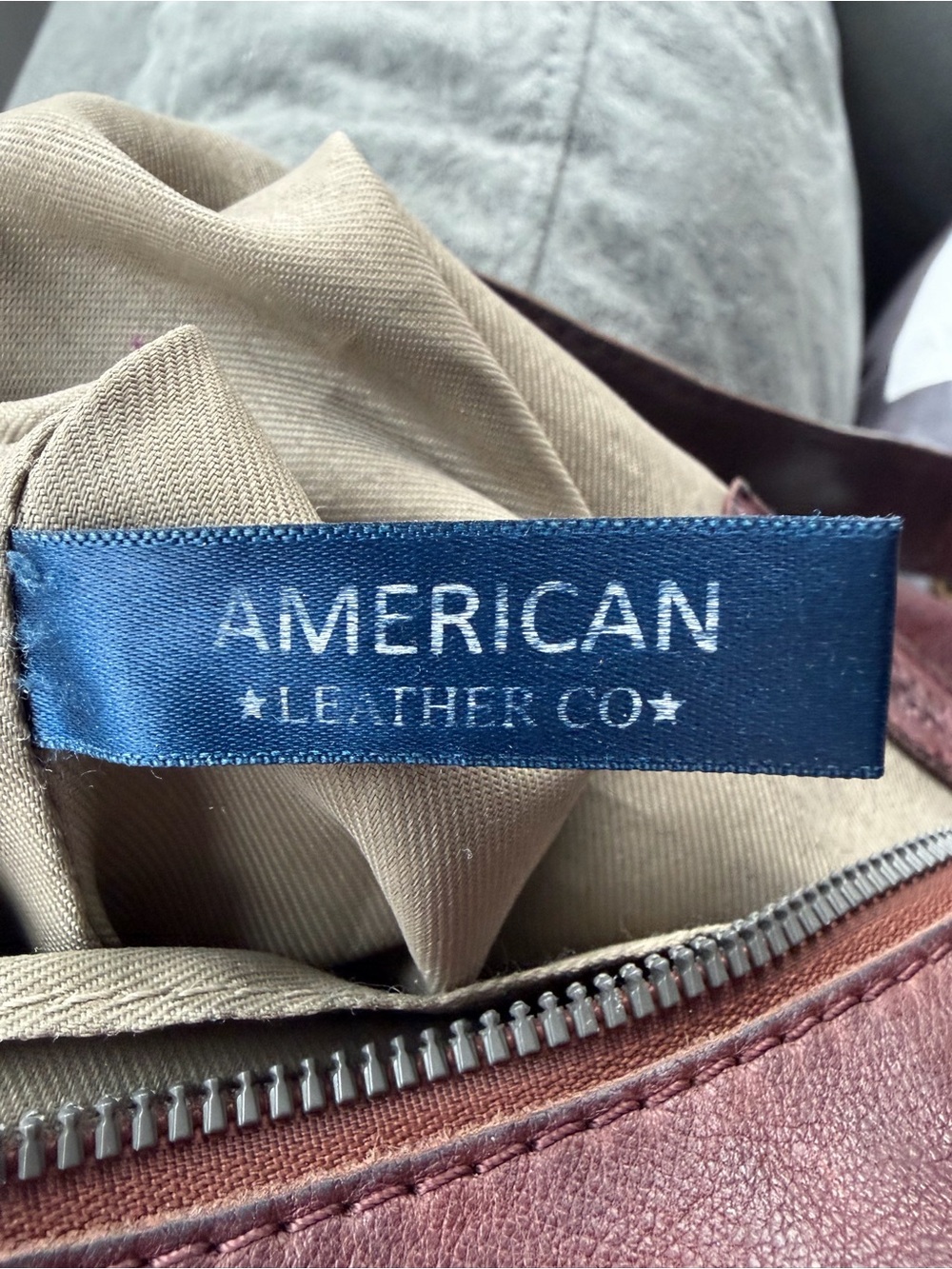 American Leather Co. Hobo Purse Bag Dark Brown - Picture 8 of 16